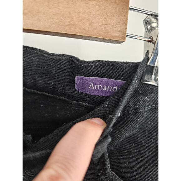 Vintage Gloria Vanderbilt Womens Sz 6 Amanda Fit High Waist Jeans Black - Picture 3 of 4